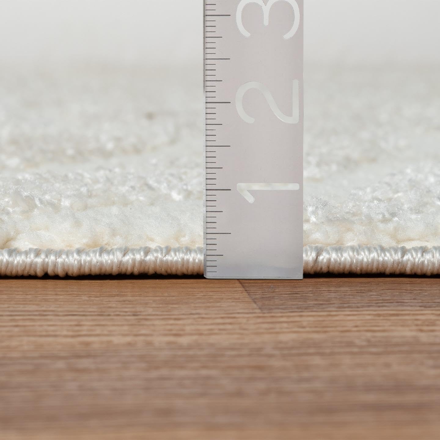 LUXE WEAVERS Geometric Swirl Cream 5x7 Area Rug High Low Modern Carpet