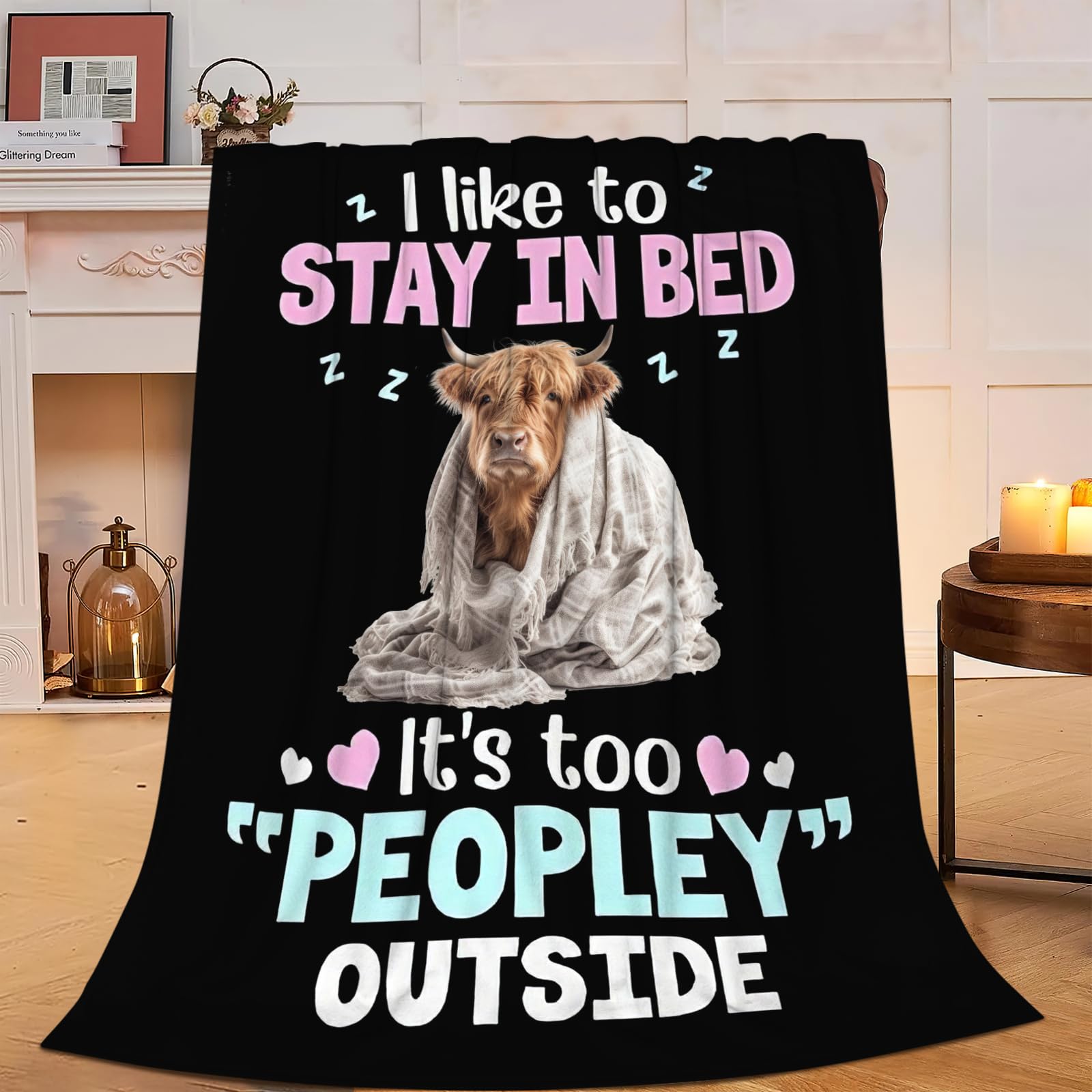 Christian Blanket Soft Warm Bible Verse Scriptures Fleece Throw Blanket Christian Gifts for Women Cozy Plush Fluffy Religious Trust in Lord Lightweight Flannel Gifts Blankets for Kids Adults 50"X40"