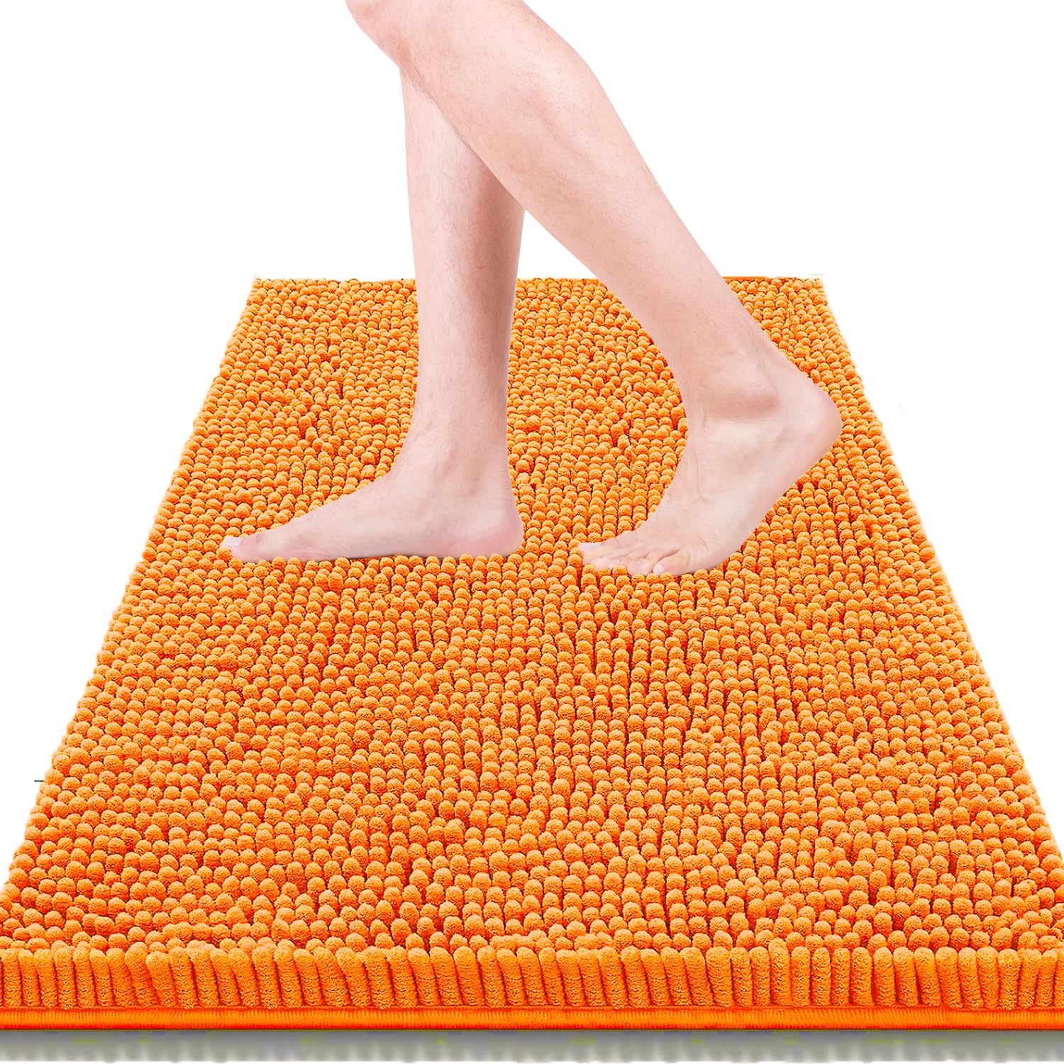 Bathroom Rugs 32x20,Super Absorbent Soft,Thick,Machine Washable Chenille Bath Mat,Non Slip Toilet Floor Rug,Bath Mats for Bathroom Floor, Home Decor Accessories,Lavender Purple