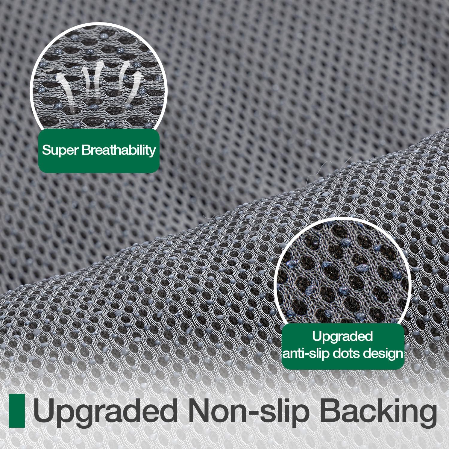 LUMI Luxury Bathroom Rug, Ultra Soft Quick Dry Bath Mat, Non-Slip Absorbent Thick Chenille Bath Rug, Cozy Braid Design Floor Mat for Bathtub, Sink, Laundry, Bedroom, Grey, 24"x43"