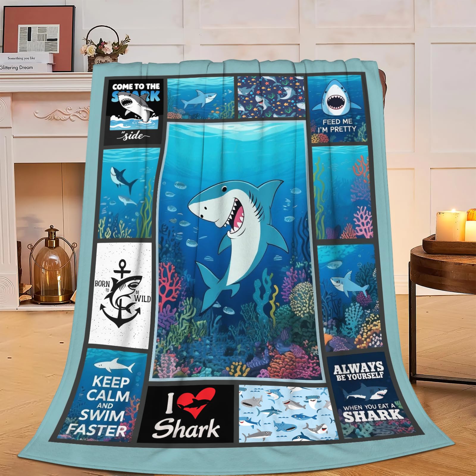 Christian Blanket Soft Warm Bible Verse Scriptures Fleece Throw Blanket Christian Gifts for Women Cozy Plush Fluffy Religious Trust in Lord Lightweight Flannel Gifts Blankets for Kids Adults 50"X40"