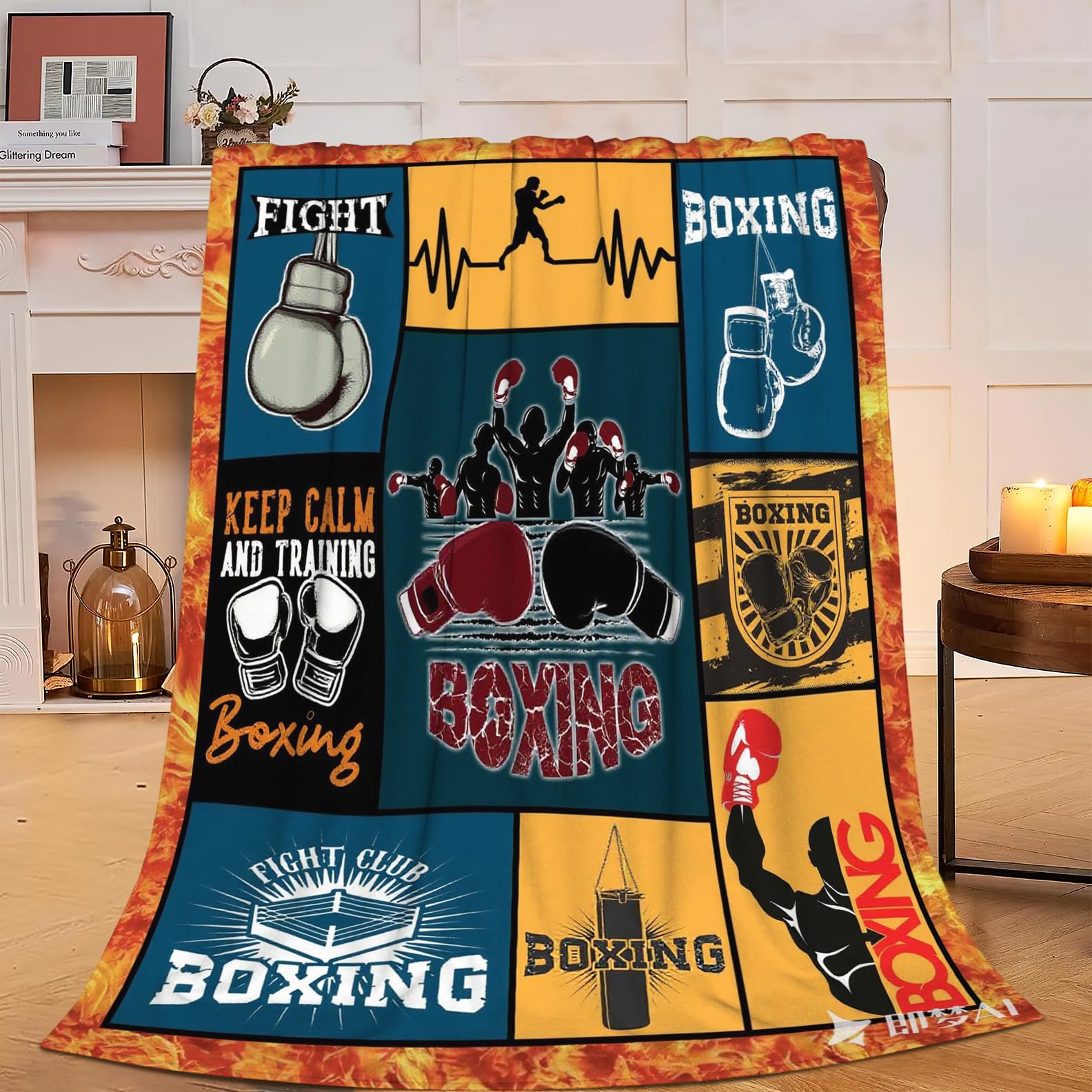 Christian Blanket Soft Warm Bible Verse Scriptures Fleece Throw Blanket Christian Gifts for Women Cozy Plush Fluffy Religious Trust in Lord Lightweight Flannel Gifts Blankets for Kids Adults 50"X40"