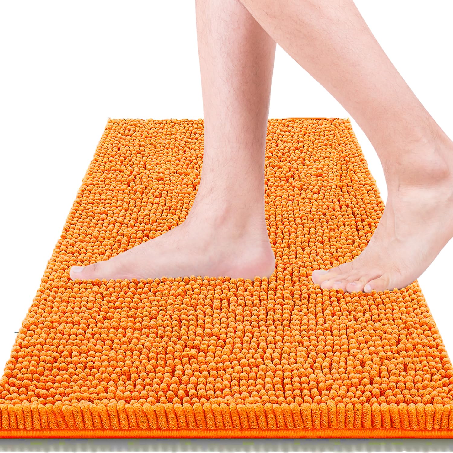 Bathroom Rugs 32x20,Super Absorbent Soft,Thick,Machine Washable Chenille Bath Mat,Non Slip Toilet Floor Rug,Bath Mats for Bathroom Floor, Home Decor Accessories,Lavender Purple