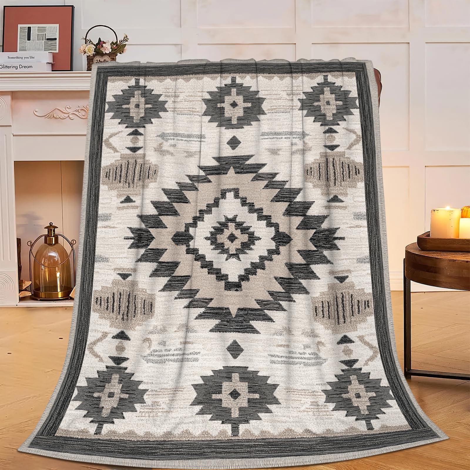 Christian Blanket Soft Warm Bible Verse Scriptures Fleece Throw Blanket Christian Gifts for Women Cozy Plush Fluffy Religious Trust in Lord Lightweight Flannel Gifts Blankets for Kids Adults 50"X40"