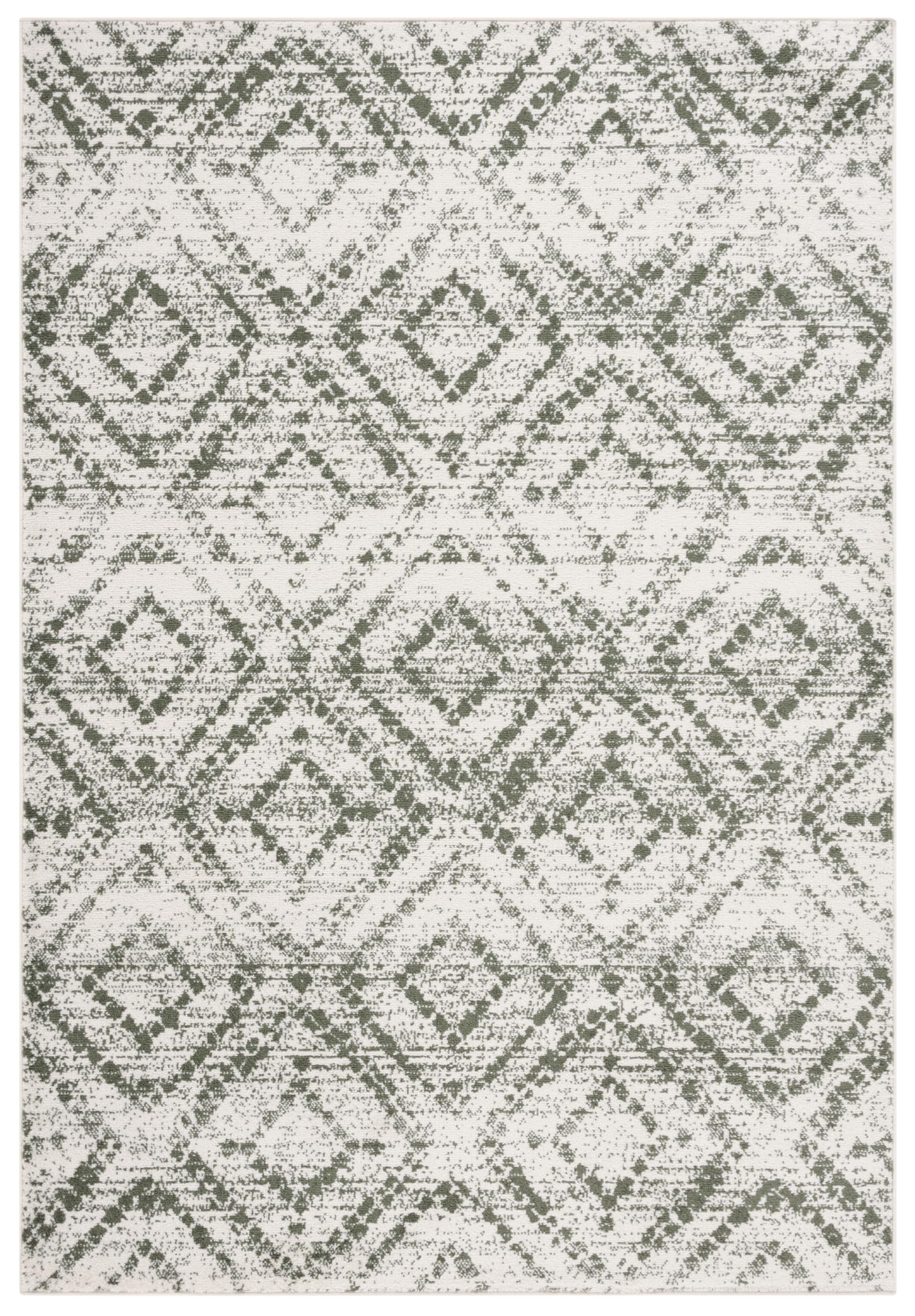 SAFAVIEH Area Rug 8x10 - Adirondack Collection - Large - Light Grey & Grey, Geometric Trellis Pattern, Non-Shedding & Easy Cleaning, Ideal for Living Room, Bedroom, Office, Dining Space (ADR131C)