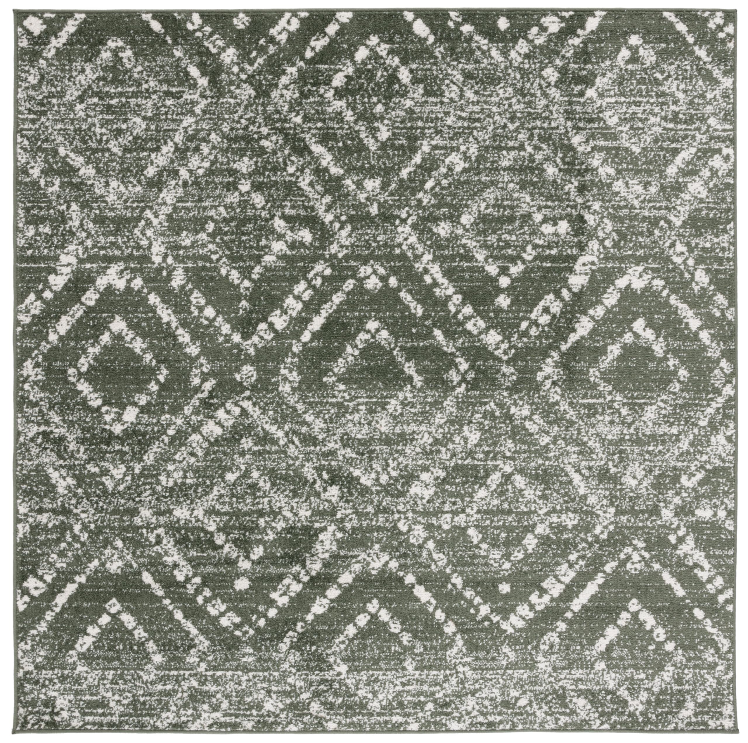SAFAVIEH Area Rug 8x10 - Adirondack Collection - Large - Light Grey & Grey, Geometric Trellis Pattern, Non-Shedding & Easy Cleaning, Ideal for Living Room, Bedroom, Office, Dining Space (ADR131C)